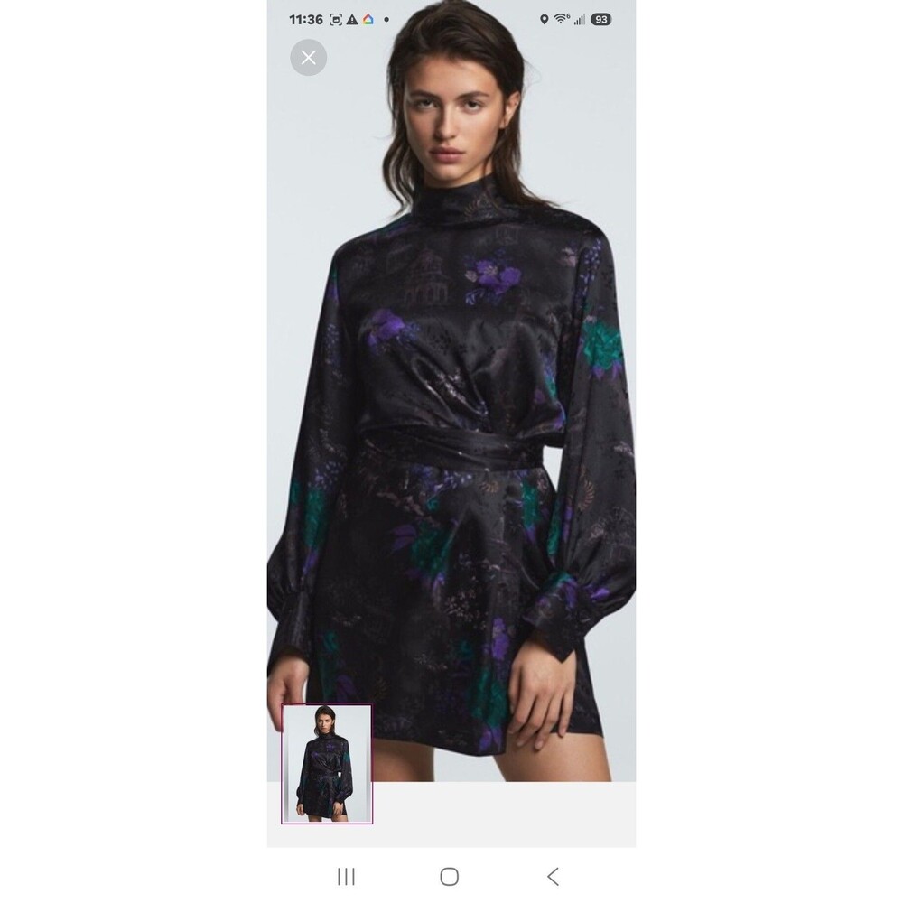 Zara Women's Floral Dress Size XS - Picture 2 of 9